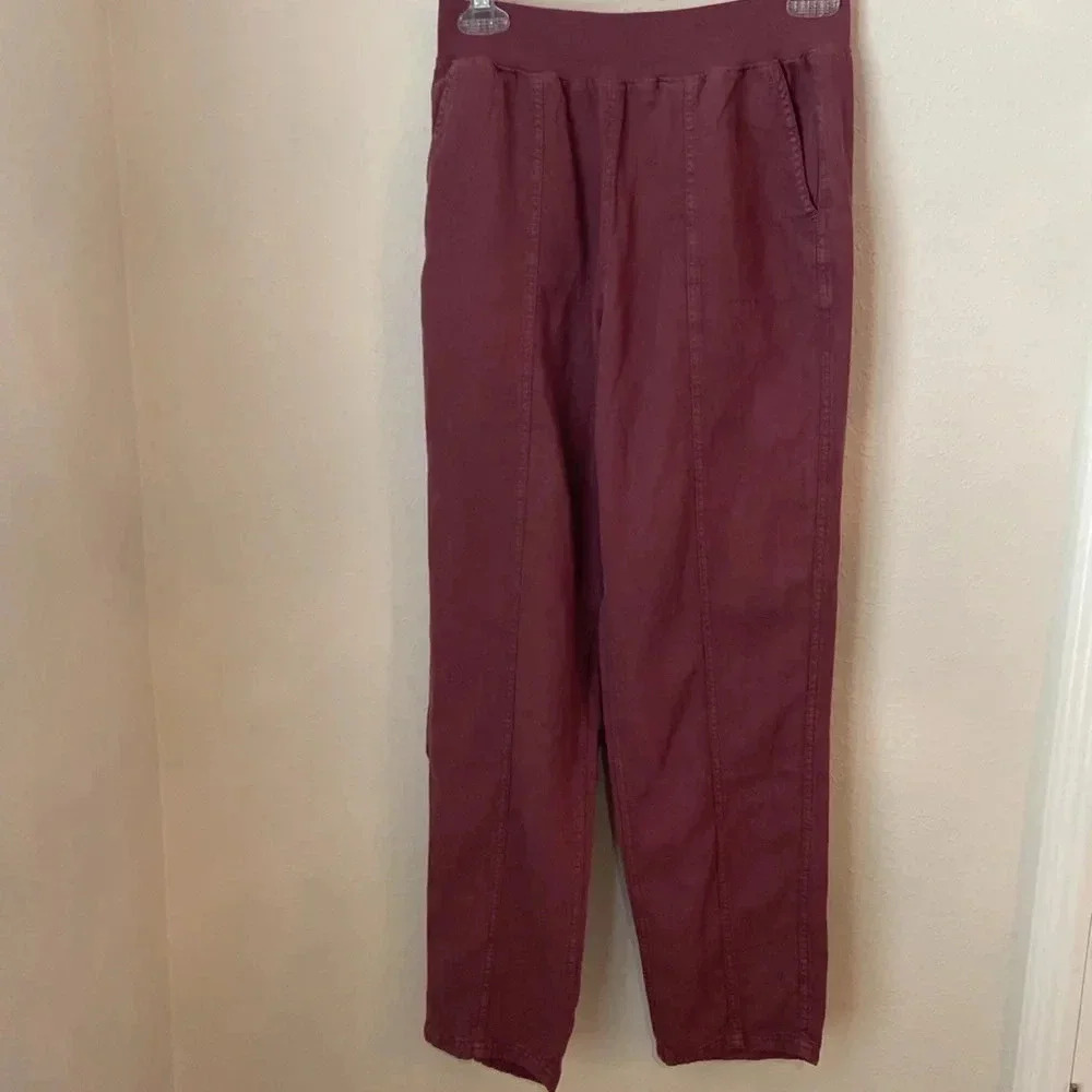 NWT Faherty Arlie Pants in Rosewood - Picture 4 of 7
